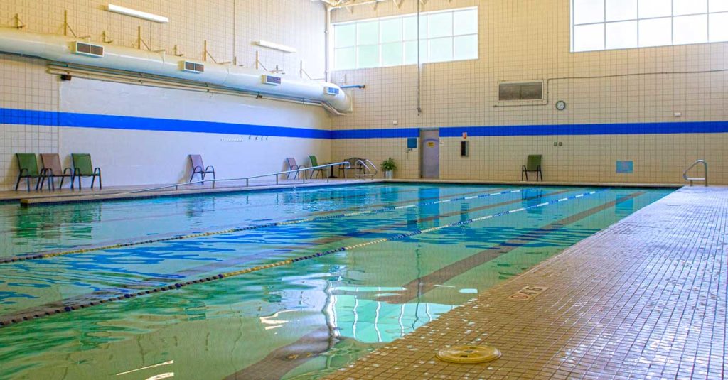 indoor pool at Bradley Wellness Center